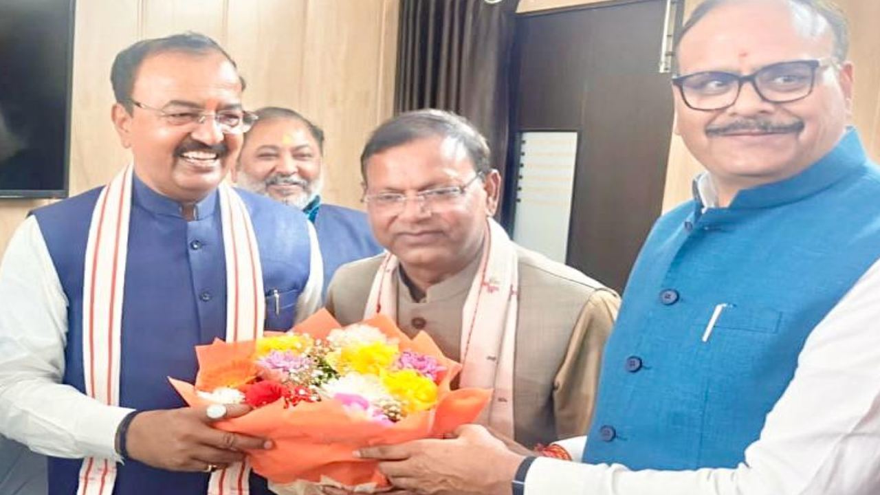 Pankaj Chaudhary with Keshav Maurya and Brijesh Pathak News (Image Social Media)