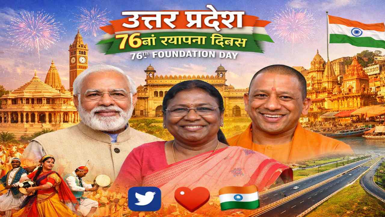 Uttar Pradesh on its 76th Foundation Day (image Social MediaI).jpg