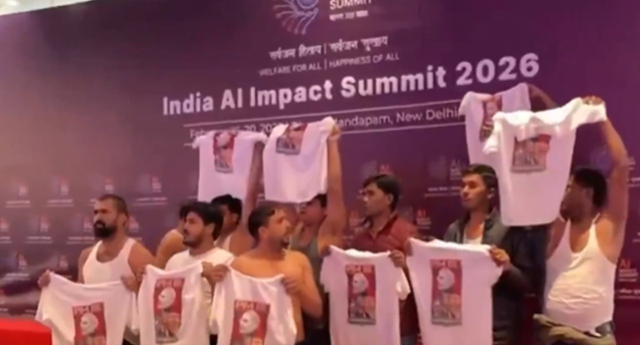 AI Summit Protest (Photo: Social Media)