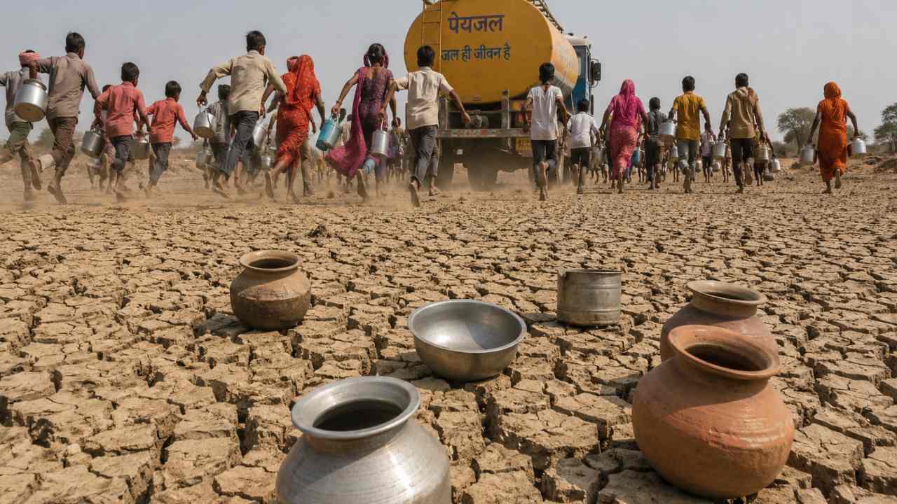Water Crisis UP (image Social Media)