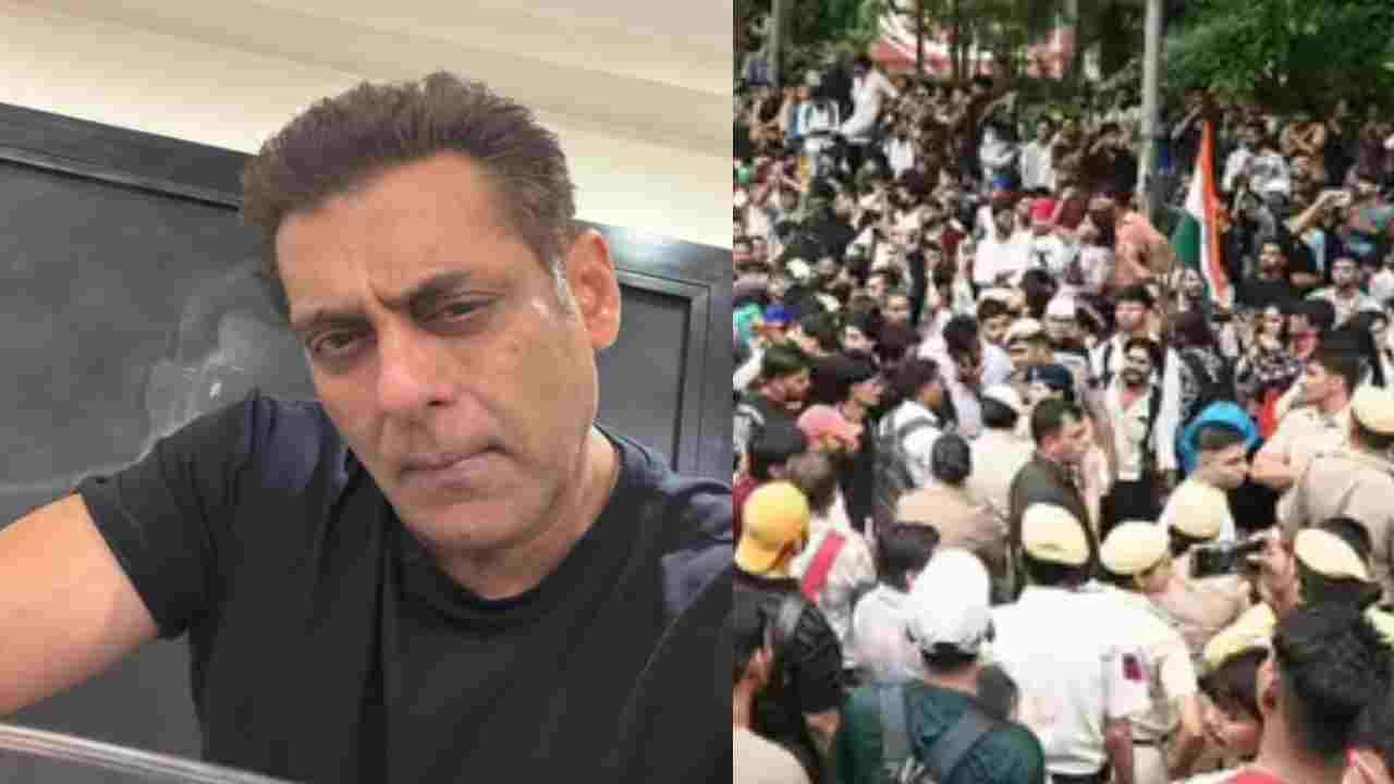 Jantar Mantar Protest Salman Khan (Social Meadia)