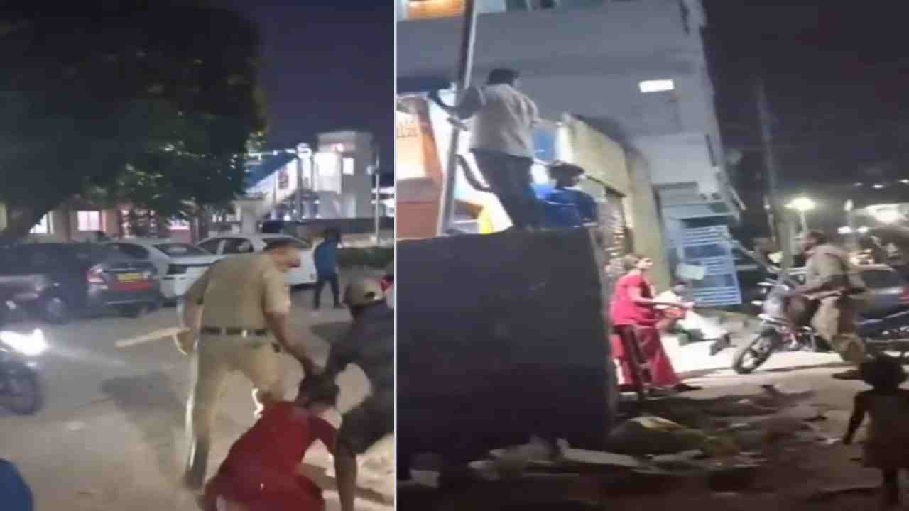 Home Guard Drags Woman by Hair